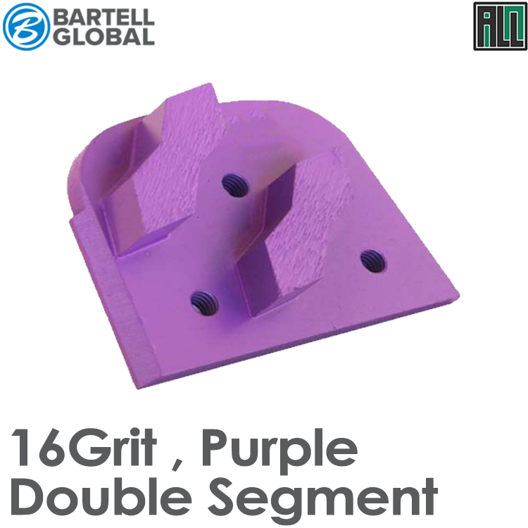Bartell Global 16 GRIT, PURPLE, DOUBLE SEGMENT FOR SOFT TO MEDIUM CONCRETE