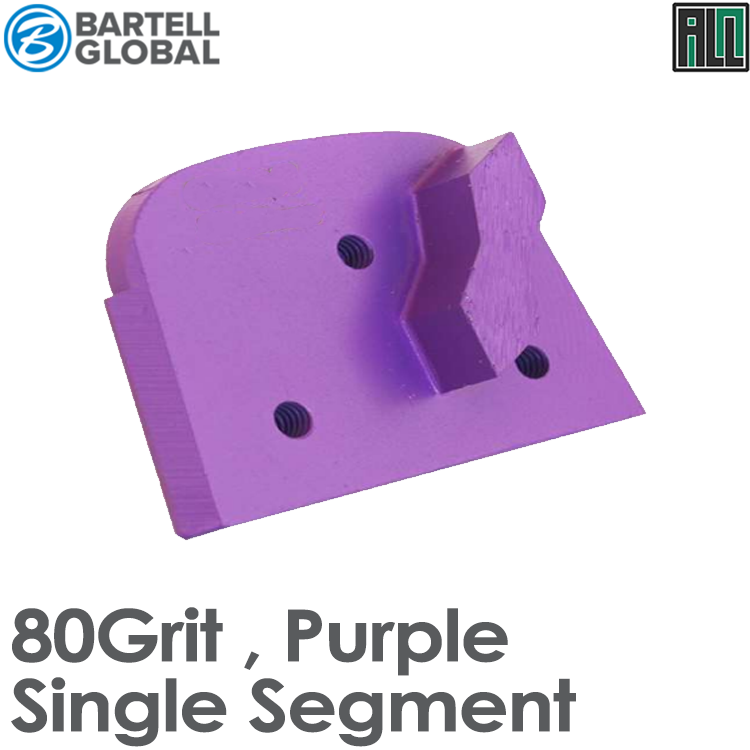Bartell Global 80 GRIT, PURPLE, SINGLE SEGMENT FOR SOFT TO MEDIUM CONCRETE